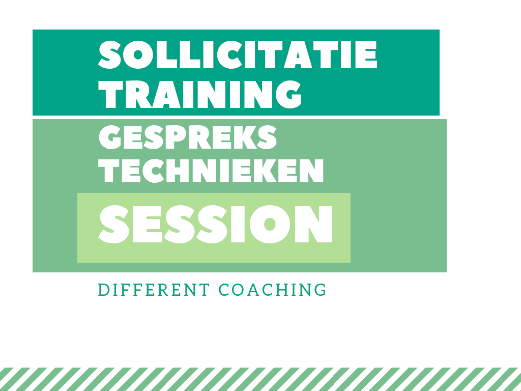 Sollicitatietraining door Different Coaching - Hoge succesrate