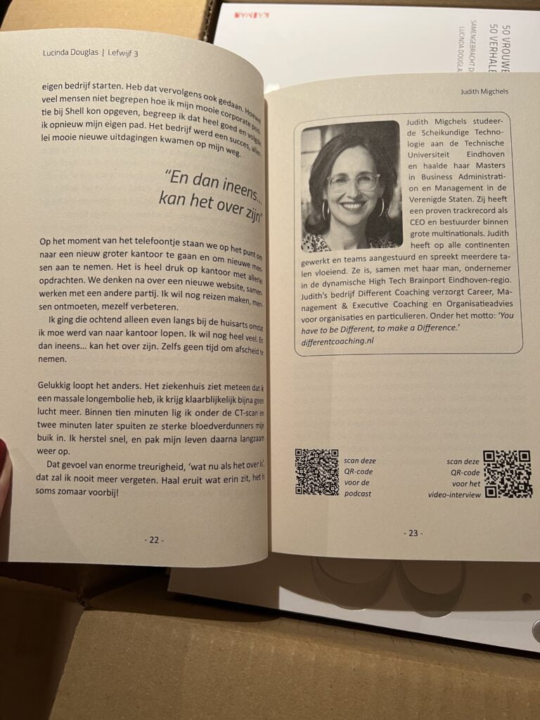 Judith Migchels is co-auteur van het boek Lefwijf, over LEF en inspiratie