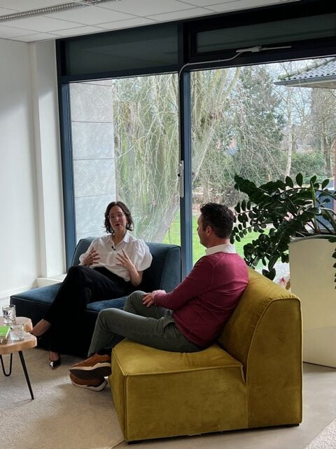 Opnames Creative Business Talk, met Judith Migchels en Rogier van Oosterhout