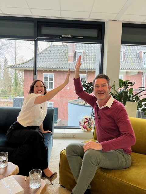 Opnames Creative Business Talk, met Judith Migchels en Rogier van Oosterhout